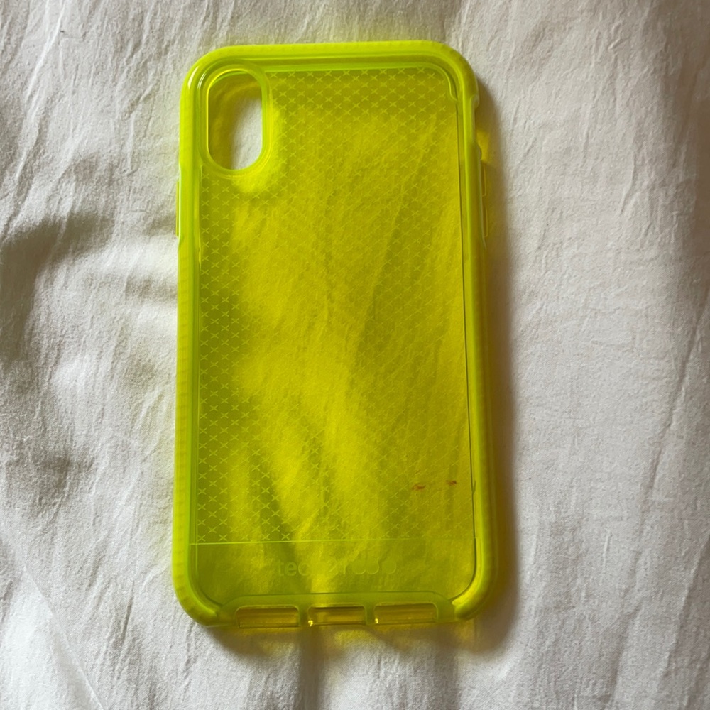 neon yellow phone case